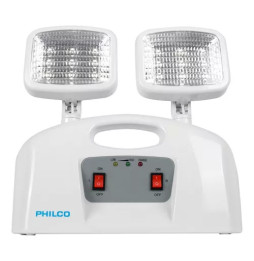 Lampara de Emergencia LED 2 Focos Philco