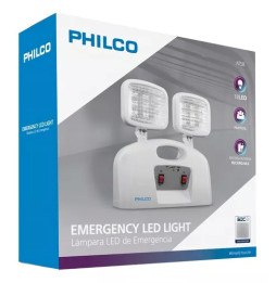 Lampara de Emergencia LED 2 Focos Philco